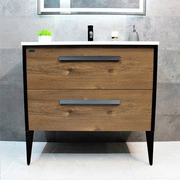 Тумба з раковиною REXON Madera RX41CO/090 Crarmel Oak 14190C фото