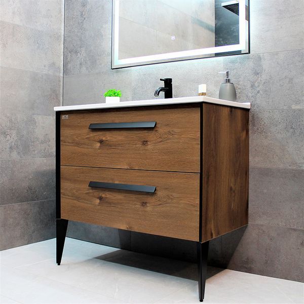 Тумба з раковиною REXON Madera RX41CO/090 Crarmel Oak 14190C фото