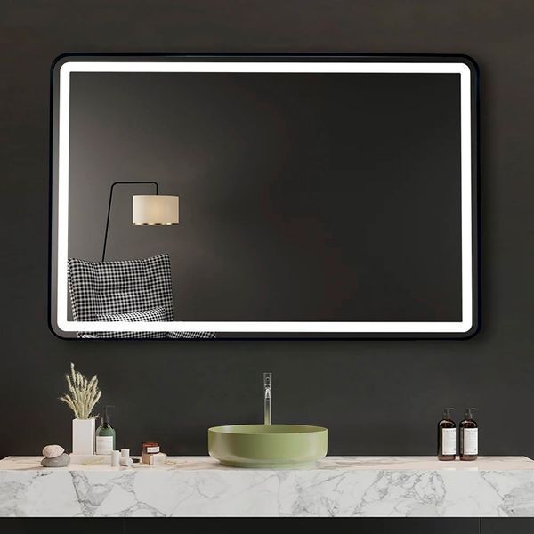 Дзеркало DUSEL LED DE-M0065D Black 100смх75см сенсорне включення + підігрів 606504 фото