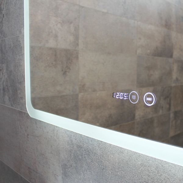 Зеркало DUSEL LED DE-M3011 80смх65см сенсорное включение+подогрев+часы/темп 630112 фото