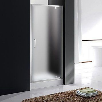 Душевая дверь в нишу VMSanitary SD-9191 90x185см распашная дверь в алюминиевой раме каленое матовое стекло 6мм 1067213440 фото