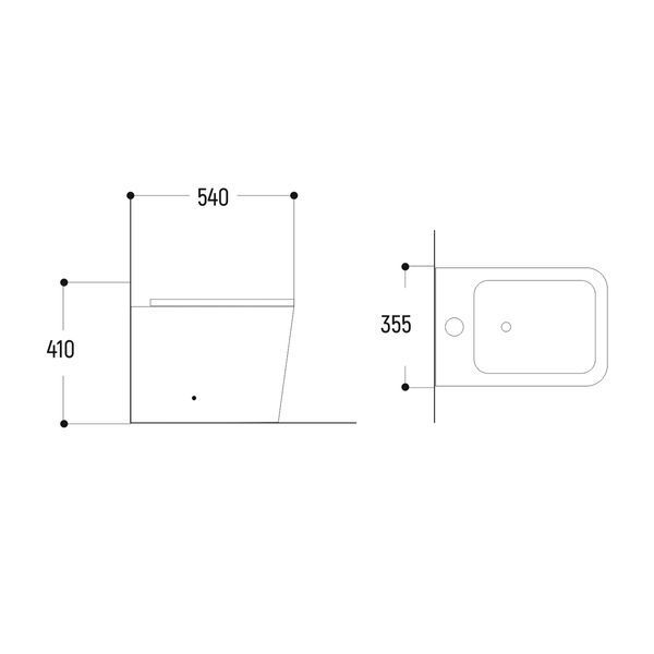 Биде Bidet 54*35,5*41, белый ( А0055527 ) А0055527 фото