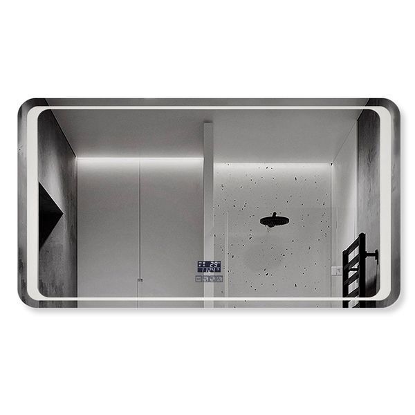 Дзеркало DUSEL LED DE-M3031 100смх75см сенсорне включення + підігрів+ годинник/темп+Bluetooth 630324 фото