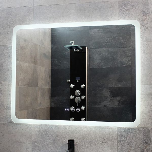 Зеркало DUSEL LED DE-M3011 120смх75см сенсорное включение+подогрев+часы/темп 630118 фото