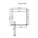 Душевая кабина Dusel DL198/DL196 Chrome, 90х90х190, стекло прозрачное, дверь распашная 519891 фото 2