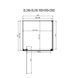 Душова кабіна Dusel DL198B+DL196B Black Matt, 90х90х190, скло прозоре, двері розпашні 519892 фото 4