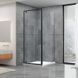 Душевая кабина Dusel DL198B+DL196B Black Matt, 100х100х190, стекло прозрачное, дверь распашная 519812 фото 1