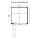 Душевая кабина Dusel DL198B+DL196B Black Matt, 100х100х190, стекло прозрачное, дверь распашная 519812 фото 2