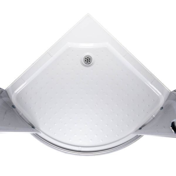 Душевая кабина VIVIA JK 091 Grey 90х90х190 см серое стекло низкий полукруглый поддон  А0055605 фото