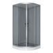 Душевая кабина VIVIA JK 091 Grey 90х90х190 см серое стекло низкий полукруглый поддон  А0055605 фото 1