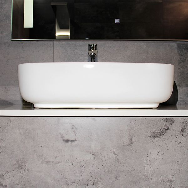 Тумба с раковиной REXON Ombra RX99CG/100 Glossy White/Espresso 19910C фото