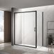 Душова кабіна DUSEL A-517B Black Matt 120х100х195 розсувна, профіль чорний, скло прозоре A517B1210 фото 2