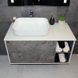 Тумба с раковиной REXON Ombra RX99CG/100 Glossy White/Espresso 19910C фото 3