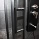 Душова кабіна Dusel EF-182B Black Matt, 90х90х190, двері розсувні, прозоре скло 518291 фото 6