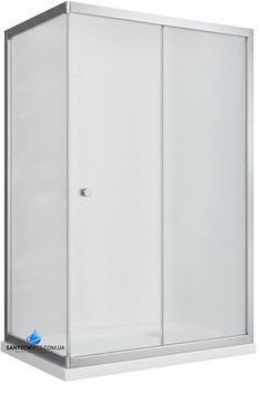 Душова кабіна Shower Saturn 120x80х190 см прямокутна без піддону розсувна дверi матове скло 5мм STN-372 фото
