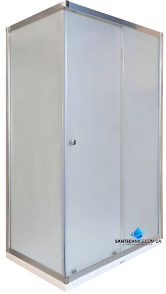 Душова кабіна Shower Saturn 120x80х190 см прямокутна без піддону розсувна дверi матове скло 5мм STN-372 фото
