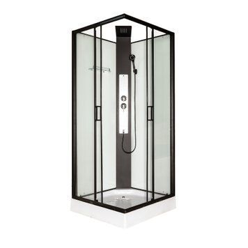 Душовий бокс Insana XW 9811-90 90х90х215 см без крыши, квадратний мілкий піддон прозоре скло 5 мм  А0058213 фото