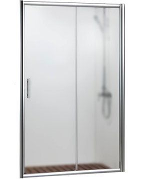 Душові двері в нішу Ko&Po 7053 150x180 см розсувні для душа двосекцiйні матове загартоване скло 5 мм 7053-150 фото