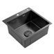 Мийка кухонна з нержавіючої сталі SS304 DS50550-1NB 500*500*220 (Nano Black) DS50550-1NB фото 1