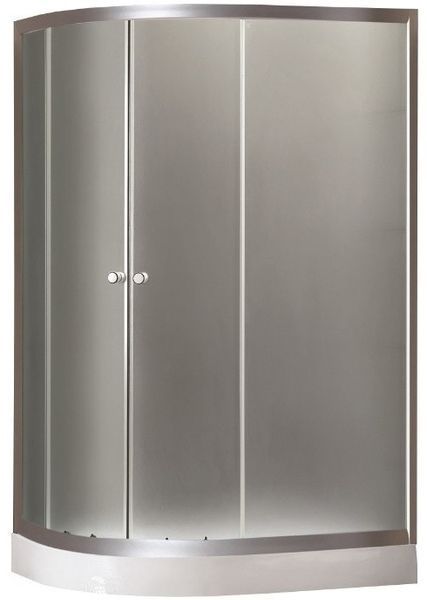 Душова кабіна 120x80х195см Ko&Po 157 R асиметрична права на низькому піддоні матове загартоване скло 157R фото