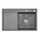 Мийка кухонна з нержавіючої сталі SS304 DS50678-1LNG 780*490*230 Left (Nano Grey) DS50678-1LNG фото 3