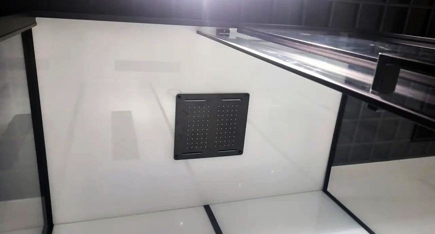 Гідромасажний бокс INSANA Kira 120х80х210 душова кабіна прямокутна чорний профіль прозоре скло 5мм Kira-120 фото