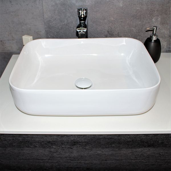 Тумба з раковиною REXON Ombra RX99ES/100 Glossy White/Concrete Grey 19910E фото