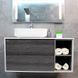 Тумба з раковиною REXON Ombra RX99ES/100 Glossy White/Concrete Grey 19910E фото 1