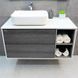 Тумба з раковиною REXON Ombra RX99ES/100 Glossy White/Concrete Grey 19910E фото 10