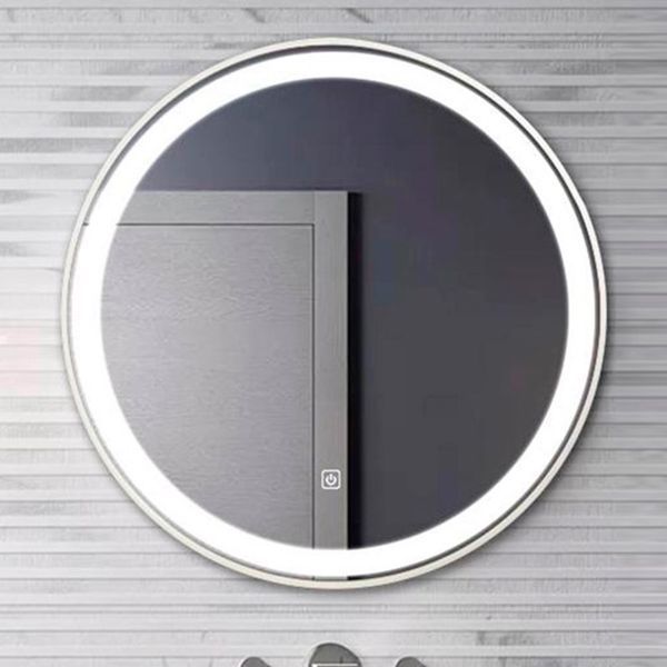 Дзеркало DUSEL LED DE-M2071D Silver кругле 100смх100см сенсорне включення + підігрів 620712 фото