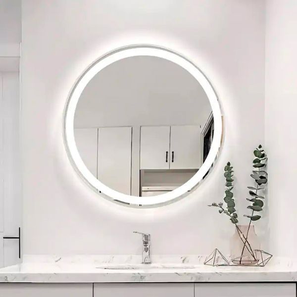 Дзеркало DUSEL LED DE-M2071D Silver кругле 100смх100см сенсорне включення + підігрів 620712 фото