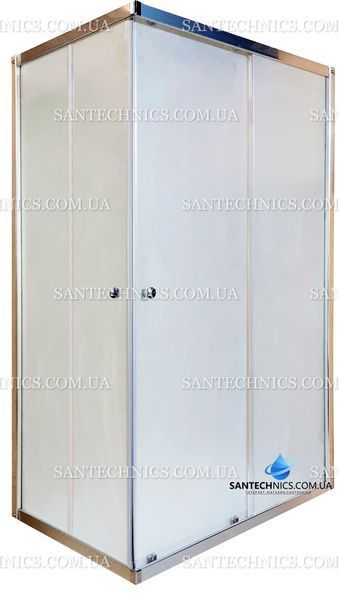 Душевая кабина Shower Saturn 100х80х190 см без поддона прямоугольная раздвижная для душа матовое стекло 6 мм STN-230-6 фото