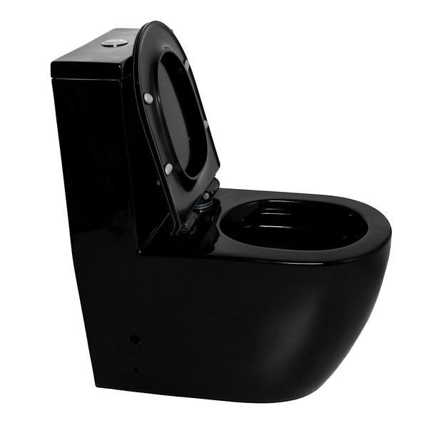 Унітаз-моноблок Ermin 67*37*84 black ( А0057118 ) А0057118 фото