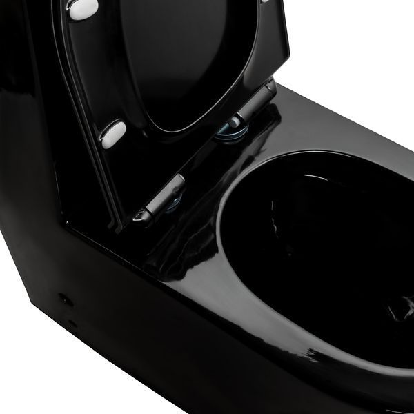 Унітаз-моноблок Ermin 67*37*84 black ( А0057118 ) А0057118 фото