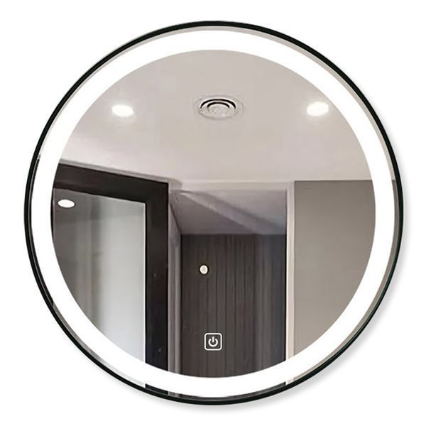 Зеркало DUSEL LED DE-M2071D Black круглое 100смх100см сенсорное включение+подогрев 620711 фото