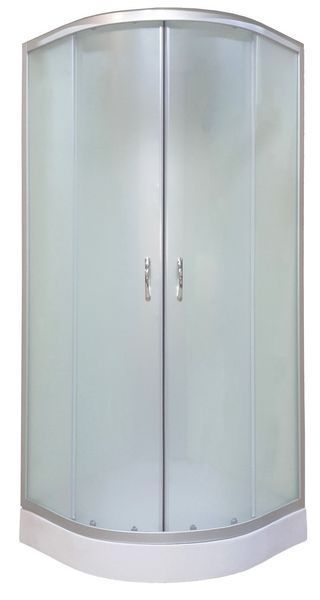 Душевой гидробокс 90x90х200 см без крыши матовый душевая кабина раздвижные двери на низком поддоне 6022-90F фото