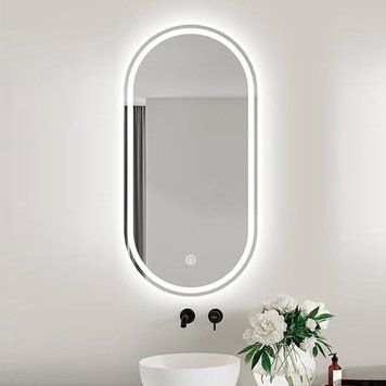 Зеркало DUSEL LED DE-M4031D овальное 60смх120см сенсорное включение+подогрев 640311 фото