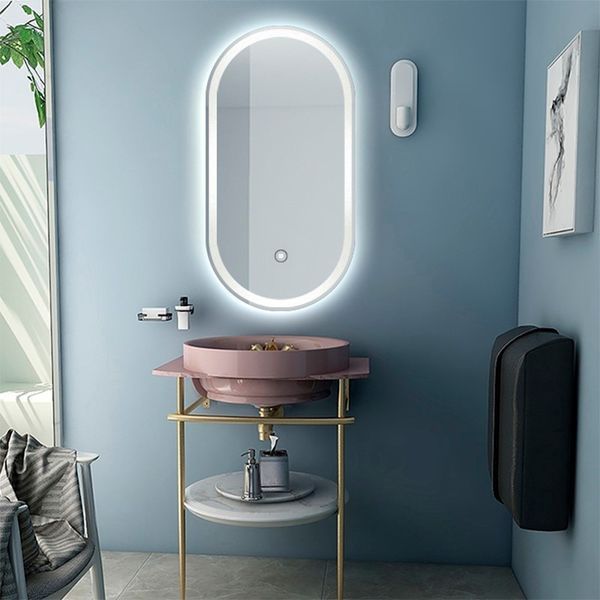 Дзеркало DUSEL LED DE-M4031D овальне 60смх120см сенсорне включення + підігрів 640311 фото