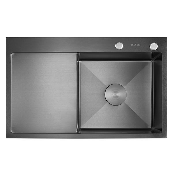 Мийка кухонна з нержавіючої сталі SS304 DS50963-1LNB 630*500*230 Left (Nano Black) DS50963-1LNB фото