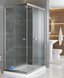 Душова кабіна Shower Saturn 120х80х190 см прямокутна без піддону розсувна для душу матове скло 6 мм STN-232-6 фото 5