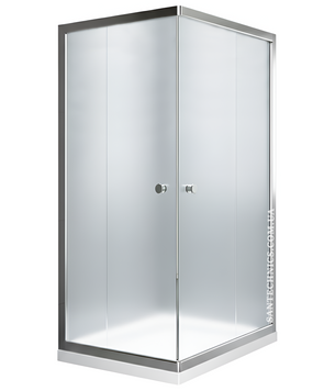 Душова кабіна Shower Saturn 120х90x190 см без піддону прямокутна розсувна для душу матове скло 6 мм STN-272-6 фото