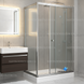 Душова кабіна Shower Neptun 120x80x190 см без піддону прямокутна розсувні двері матове скло 6 мм NPT-372 matt фото 2