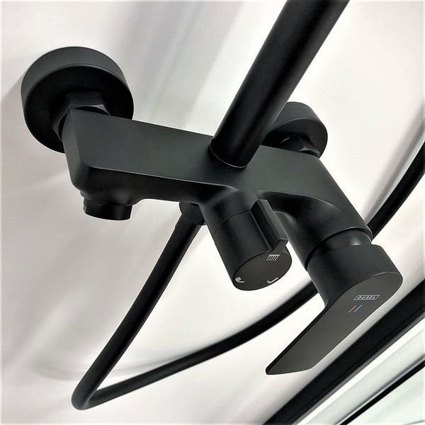 Душевая система DUSEL LACIO Black Matt (231355000) 231355000 фото