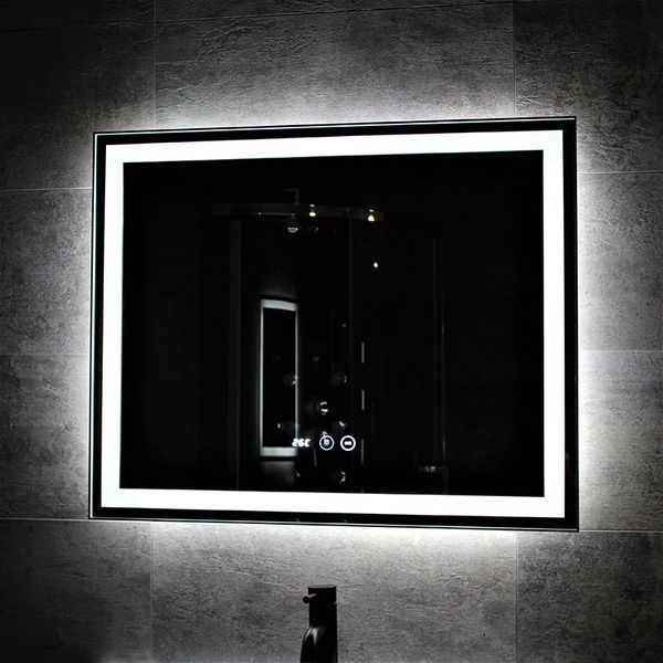 Дзеркало DUSEL LED DE-M0061S1 Silver 100смх75см сенсорне включення + підігрів 600626 фото
