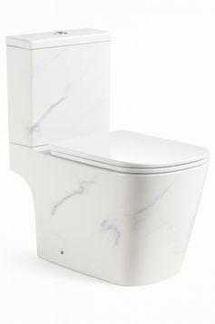 Унітаз SY 1000 paint rim 65*36.5*78.5 білий мармур ( А0060302 ) А0060302 фото