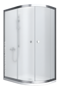 Душова кабіна Shower Saturn 120х80х190 см L/R без піддону асиметрична  матове скло 5 мм STN-062 L фото