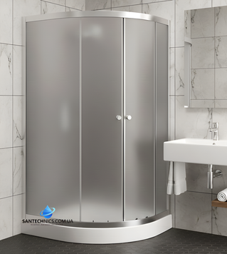 Душова кабіна 120x80х195см Ko&Po 157 L асиметрична ліва на низькому піддоні матове загартоване скло 157L фото