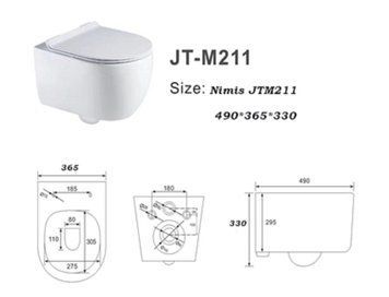 Унітаз Nimis JTM211 490*365*330 ( А0058510 ) А0058510 фото