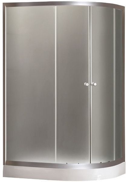 Душова кабіна 120x80х195см Ko&Po 157 L асиметрична ліва на низькому піддоні матове загартоване скло 157L фото