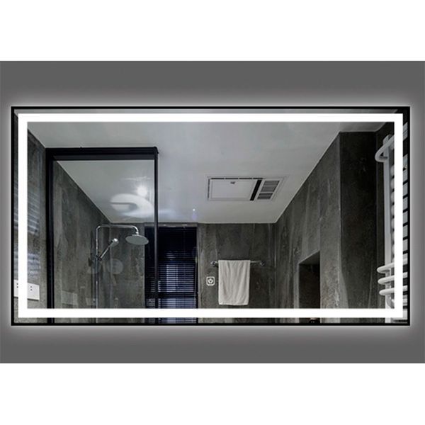 Зеркало DUSEL LED DE-M0061S1 Black 90смх70см сенсорное включение+подогрев 600612 фото